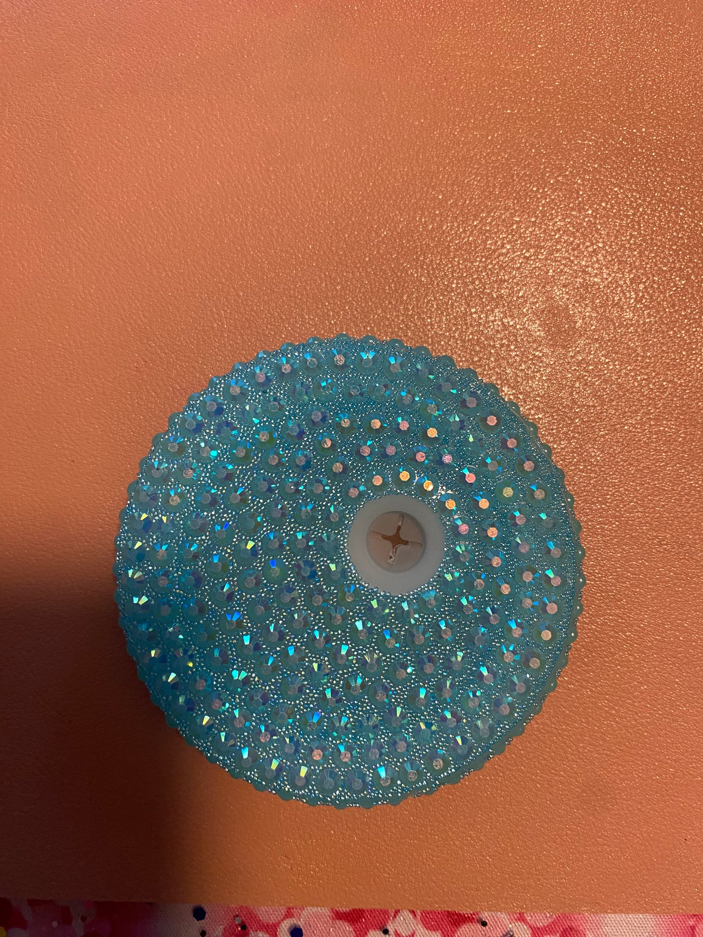 Rhinestone lid topper