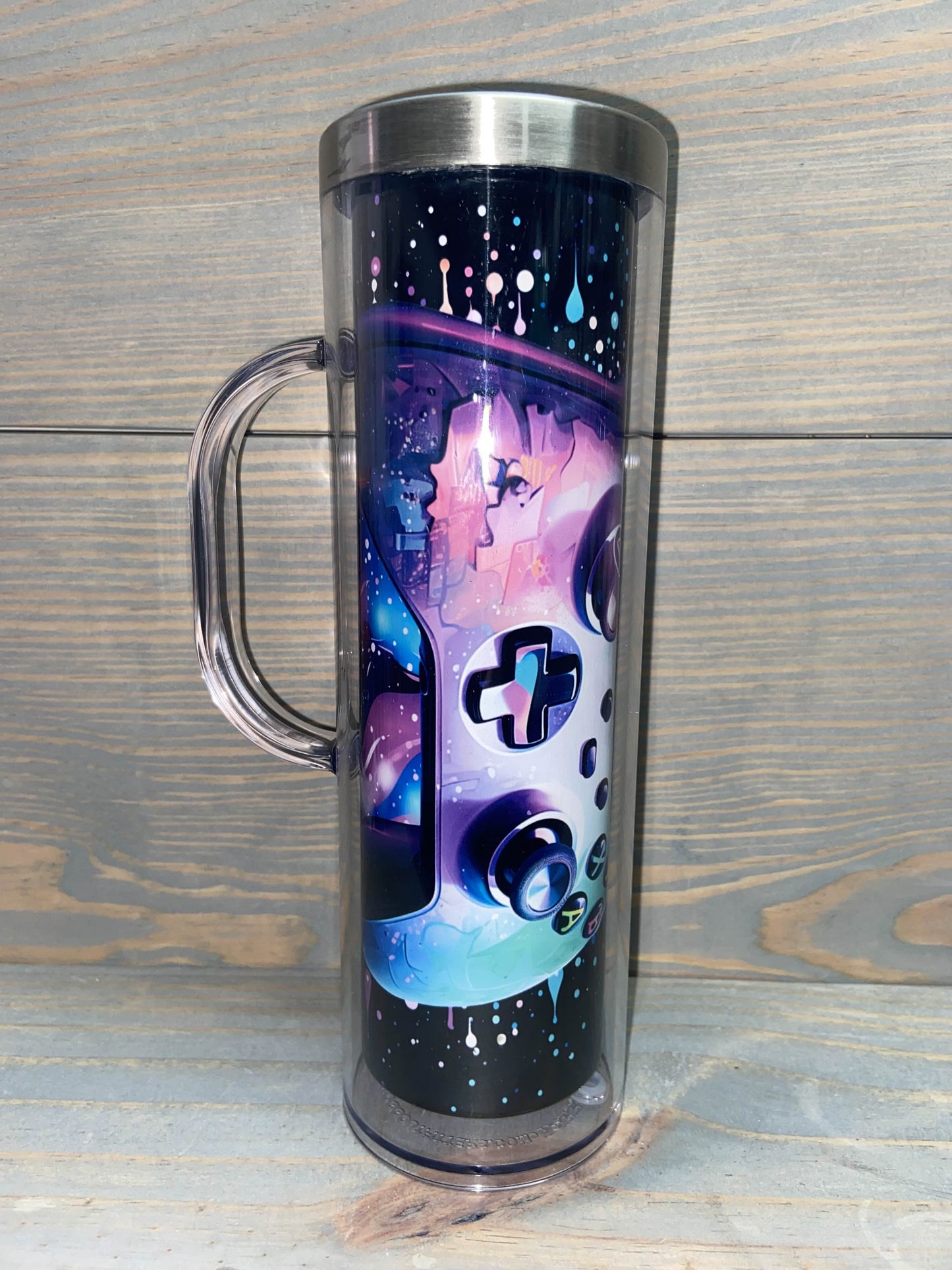 ❄️✨ Ready-to-Fill 20 oz Snowglobe Tumblers! ✨❄️with handle
