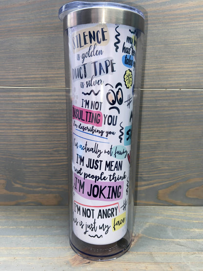 ❄️✨ Ready-to-Fill 20 oz Snowglobe Tumblers! ✨❄️without handle