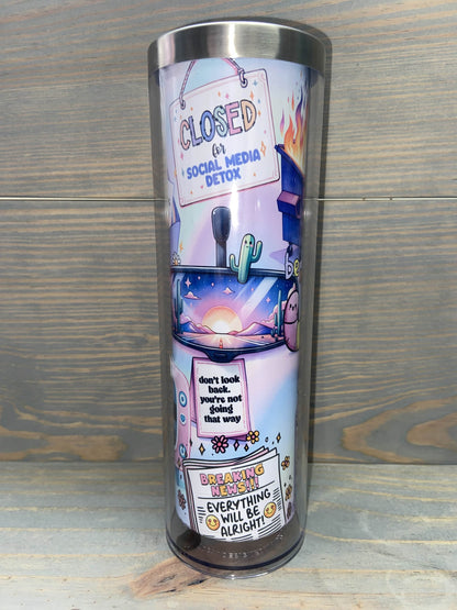 ❄️✨ Ready-to-Fill 20 oz Snowglobe Tumblers! ✨❄️without handle