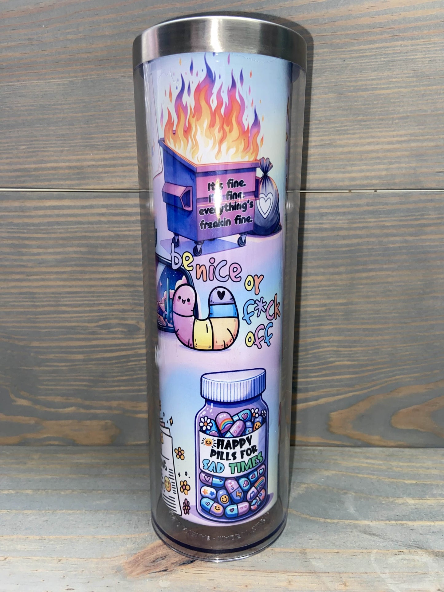 ❄️✨ Ready-to-Fill 20 oz Snowglobe Tumblers! ✨❄️without handle