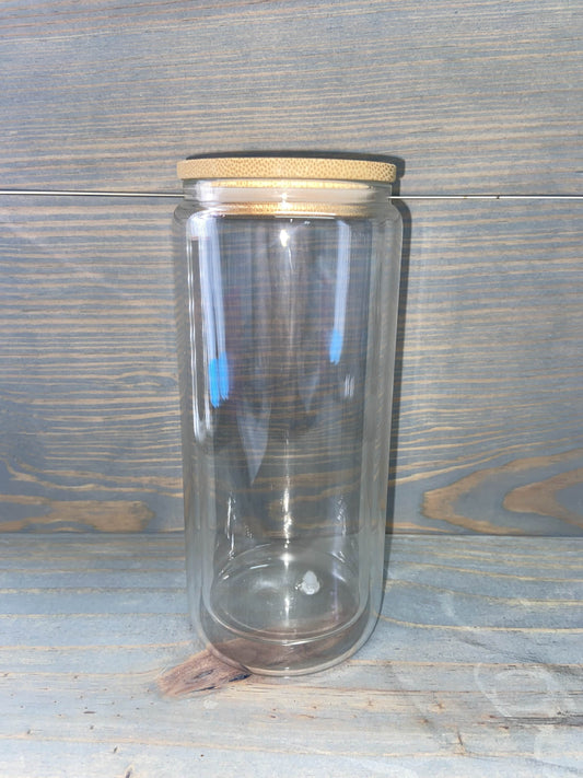 ❄️✨ Custom 16 oz Glass Snowglobe Tumblers ✨❄️