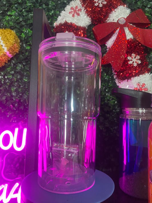 ✨ NEW! 16 oz Spill- & Leak-Proof Acrylic Snowglobe Tumblers ✨