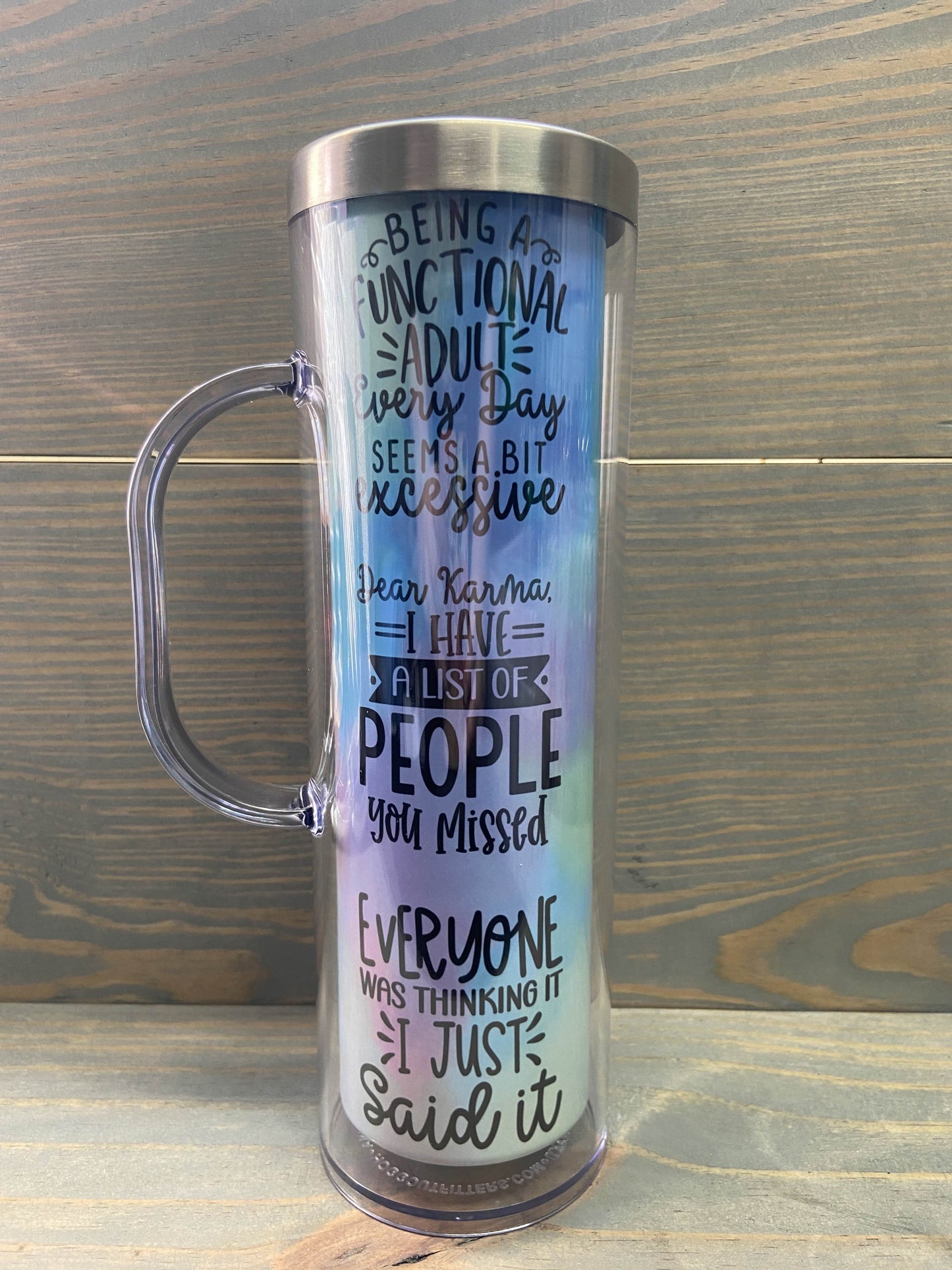 ❄️✨ Ready-to-Fill 20 oz Snowglobe Tumblers! ✨❄️ with handle