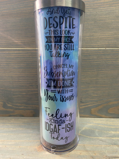 ❄️✨ Ready-to-Fill 20 oz Snowglobe Tumblers! ✨❄️ with handle