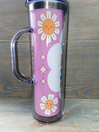 ❄️✨ Ready-to-Fill 20 oz Snowglobe Tumblers! ✨❄️with handle