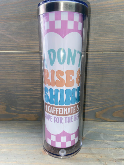 ❄️✨ Ready-to-Fill 20 oz Snowglobe Tumblers! ✨❄️with handle